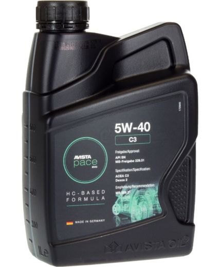 Моторное масло AVISTA PACE EVO C3 5W-40 1л