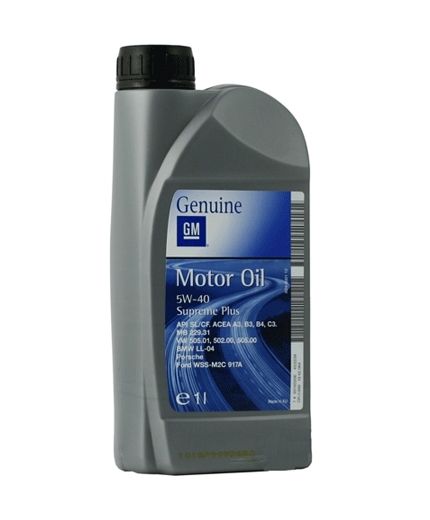 Моторное масло GM Supeme Plus 5W-40 1л