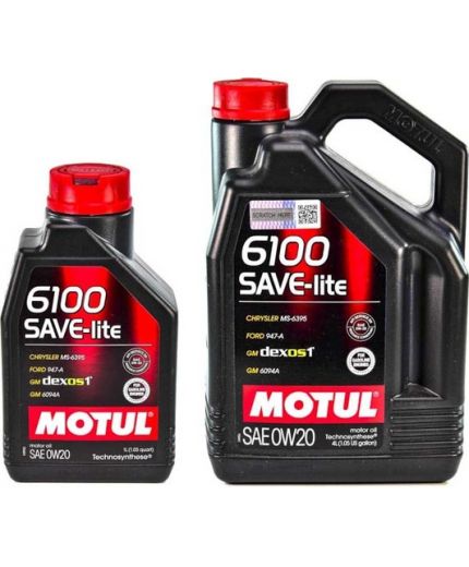 Моторное масло MOTUL 6100 SAVE-LITE 0W20 4+1л АКЦИЯ