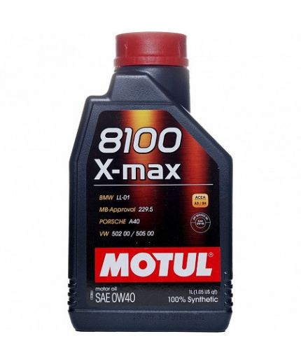 Моторное масло MOTUL 8100 X-MAX 0W40 1л