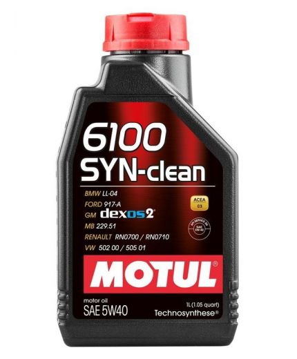Моторное масло MOTUL 6100 SYN-CLEAN 5W-40 1л