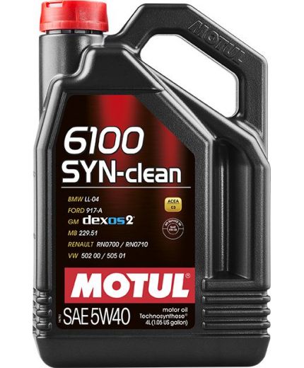 Моторное масло MOTUL 6100 SYN-CLEAN 5W-40 4л
