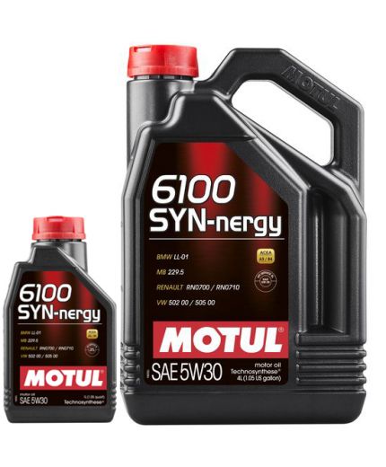 Моторное масло MOTUL 6100 Syn-nergy 5W30 4+1л