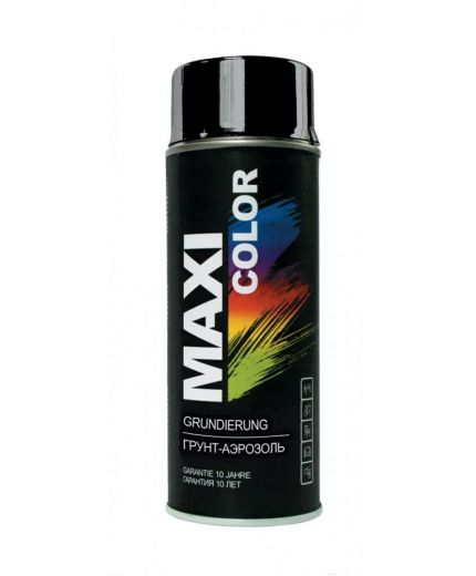 MAXI COLOR Грунт-аэрозоль черный 400мл