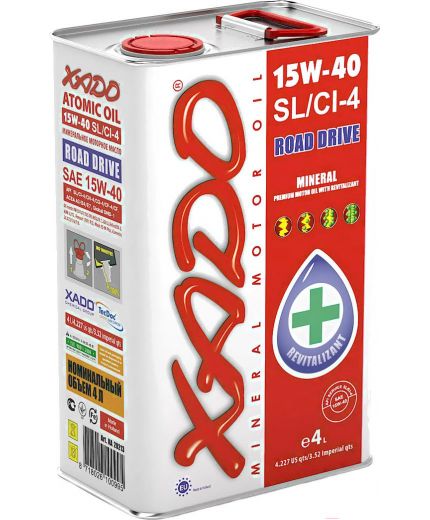 Моторное масло XADO Atomik Oil 15W-40 SL/CI-4 4л