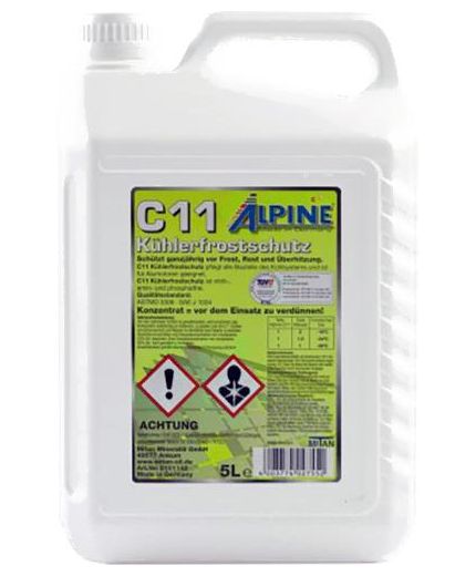 Антифриз ALPINE Kuhlerfrostschutz Antifreeze gelb (С11) 5л