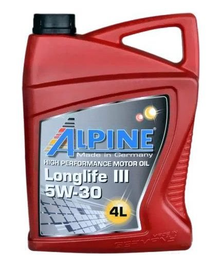 Моторное масло ALPINE Longlife III 5W-30 4л