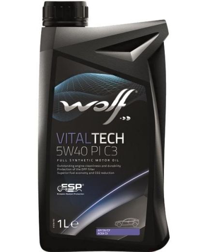 Моторное масло WOLF VitalTech 5W-40 PI C3 1л