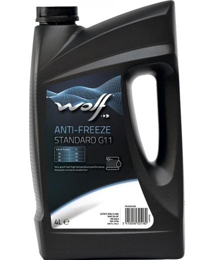 Антифриз WOLF Anti-freeze Standard концентрат синий G11 4л