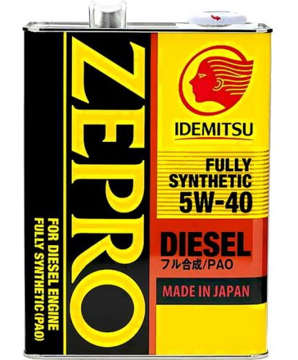 Моторное масло IDEMITSU ZEPRO FULLY SYNTHETIC CF 5W-40 4л