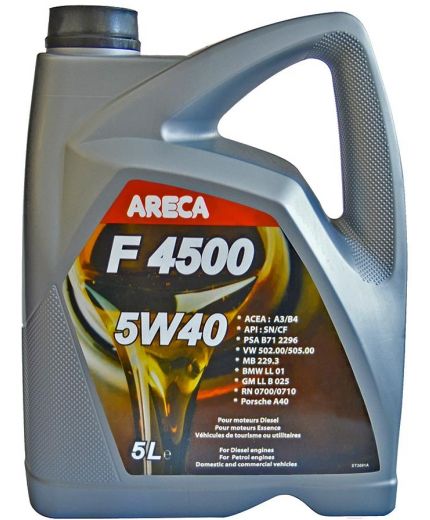 Моторное масло ARECA F4500 5W-40 4л