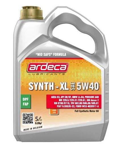 Моторное масло ARDECA SYNTH-XL 5W-40 5л