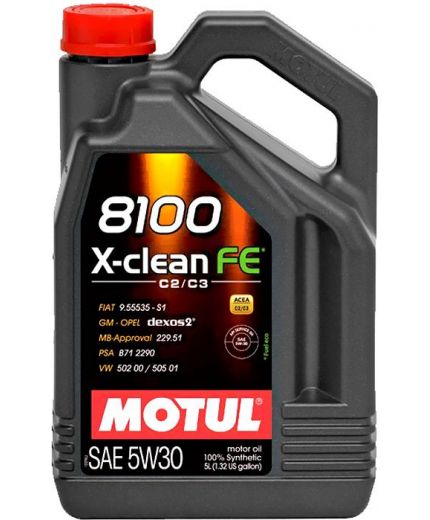Моторное масло MOTUL 8100 X-CLEAN EFE 5W-30 5л (замена 104777)