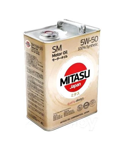 Моторное масло MITASU PLATINUM PAO 5W-50 4л