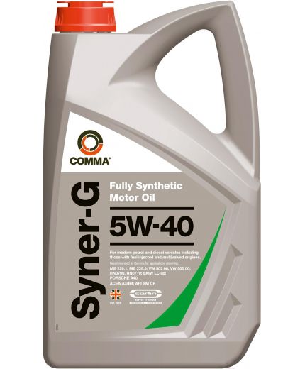 Моторное масло COMMA SYNER-G 5W-40 4л