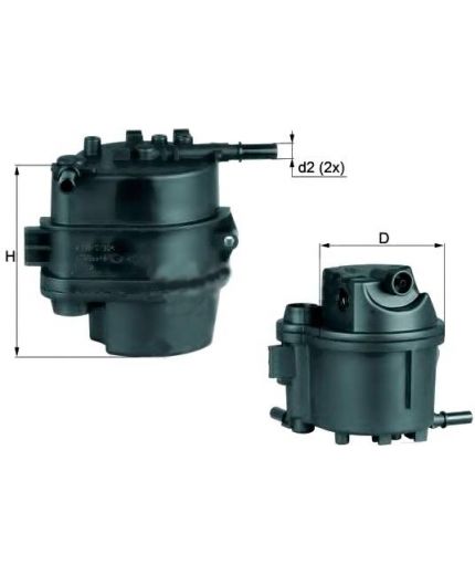 KNECHT-MAHLE Фильтр топливный