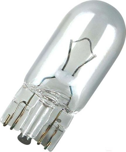 NARVA Лампочка W5W 12V-5W б/ц
