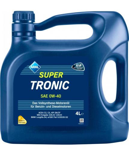 Моторное масло ARAL SuperTronic 0W-40 4л