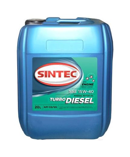 Моторное масло SINTEC Турбо Дизель SAE 15W-40, API CD/SG 20л