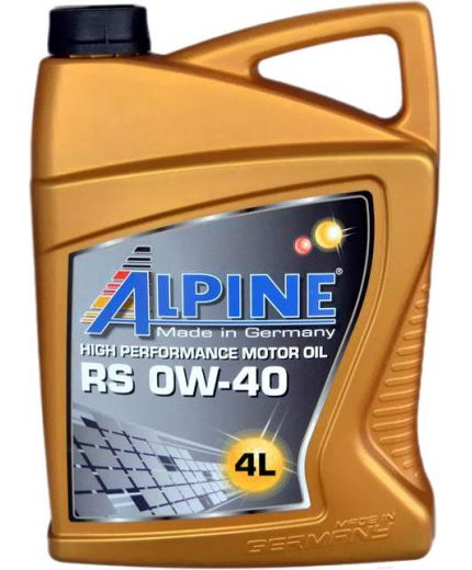 Моторное масло ALPINE RS 0W-40 4л