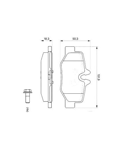 BOSCH Колодки дисковые