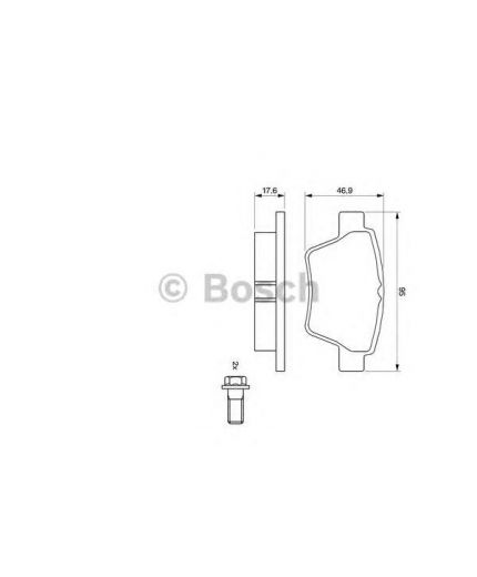 BOSCH Колодки дисковые