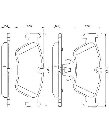 BOSCH Колодки дисковые