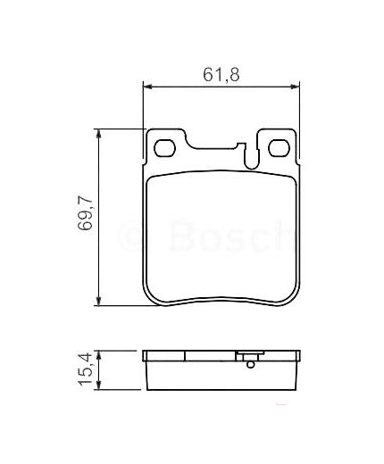 BOSCH Колодки дисковые задние