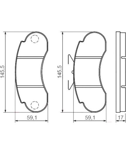 BOSCH Колодки дисковые