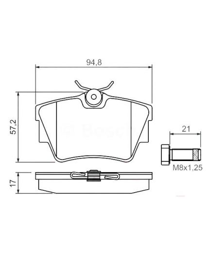 BOSCH Колодки дисковые