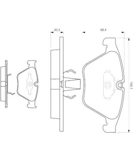 BOSCH Колодки дисковые