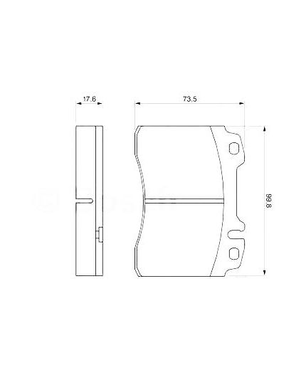 BOSCH Колодки дисковые