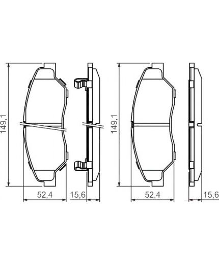 BOSCH Колодки дисковые