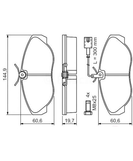 BOSCH Колодки дисковые