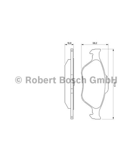 BOSCH Колодки дисковые