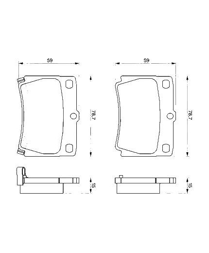 BOSCH Колодки дисковые