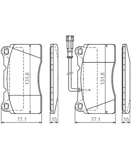 BOSCH Колодки дисковые