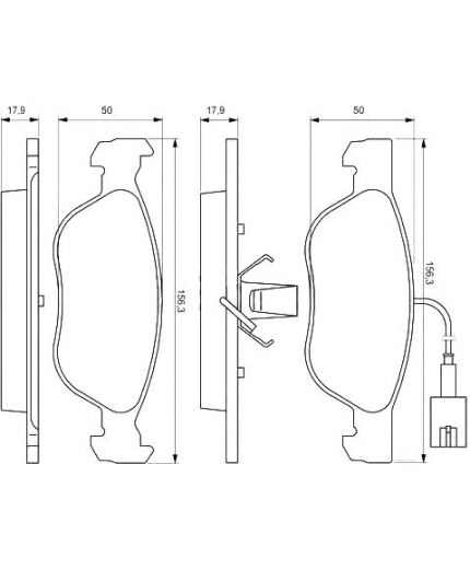 BOSCH Колодки дисковые