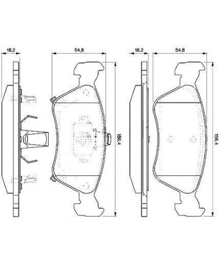 BOSCH Колодки дисковые
