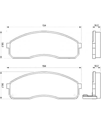 BOSCH Колодки дисковые