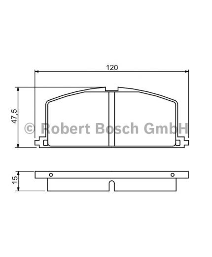 BOSCH Колодки дисковые
