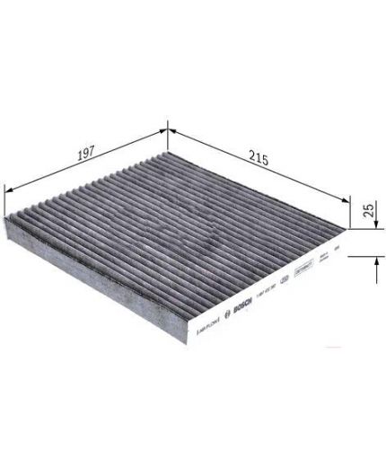 BOSCH Фильтр салонный, угольный