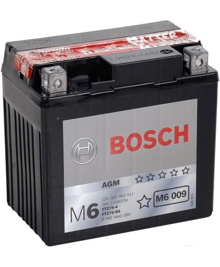 BOSCH MOBA AGM M6 12V (5 А/ч) 120A (YTZ7S-4/YTZ7S-BS)