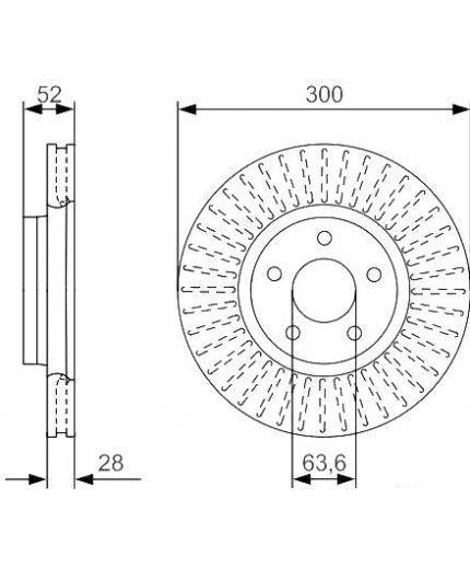 BOSCH Тормозные диски