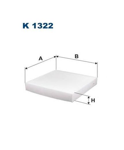 FILTRON Воздушный фильтр салона (без рамки)