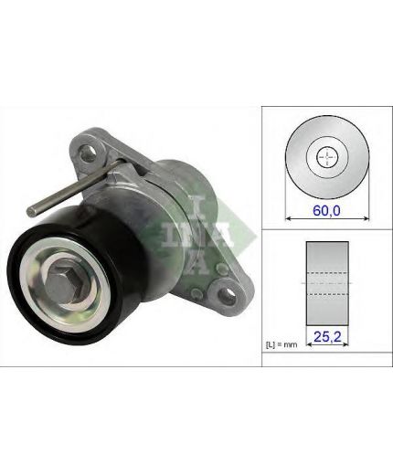 INA Ролик натяжной поликлинового