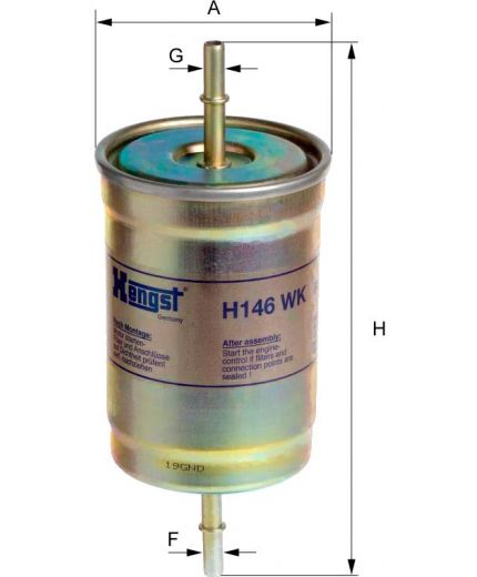 Hengst Фильтр топливный