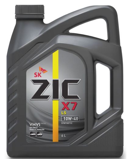 Моторное масло ZIC X7 LS SYNTETIC SN/CF 10W-40 6л