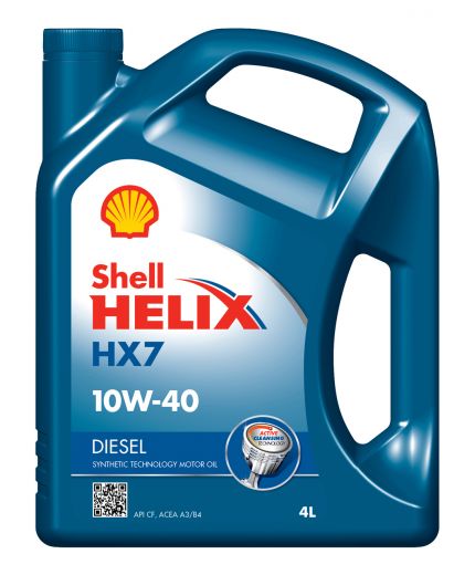 Моторное масло SHELL Helix diesel HX7 10W-40 4л