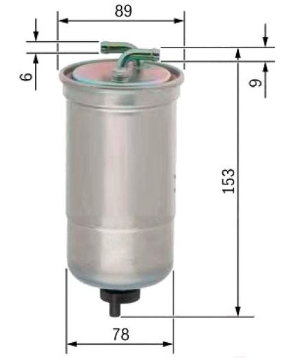 BOSCH Фильтр топливный